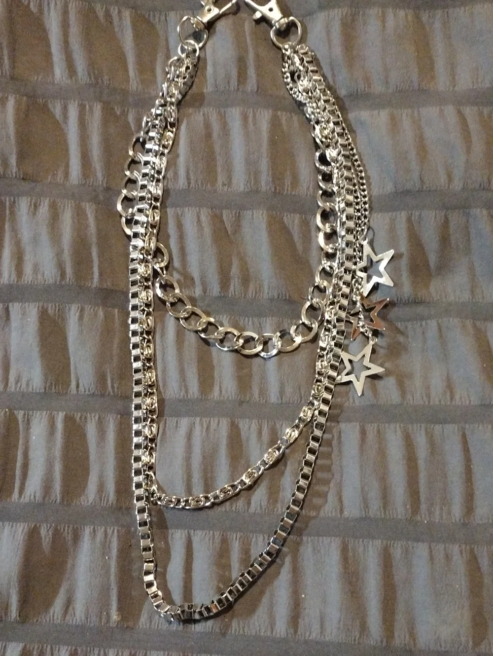 Men's Multi-Chain Waist & Pocket Accessory - Silver